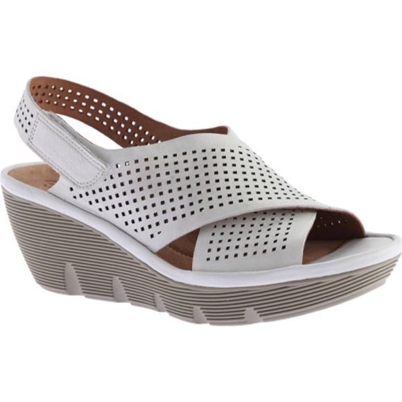 Clarks Shoes - Clarks Clarene Award Heel Wedges Size 12 OrthoLite